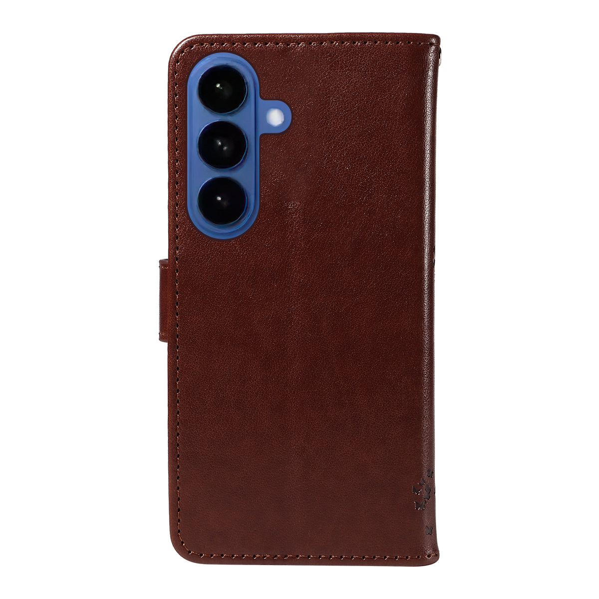 For-Samsung-Galaxy-S26-/-S26-Pro-Phone-Case-with-Stand-Cat-Tree-Pattern-Leather-Wallet-Mobile-Cover-Coffee