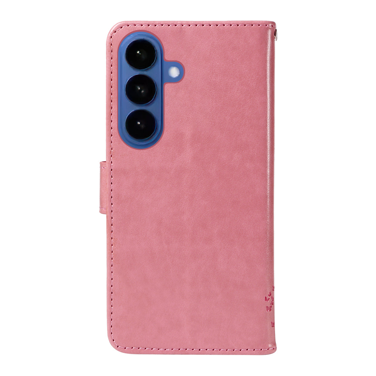 For-Samsung-Galaxy-S26-/-S26-Pro-Phone-Case-with-Stand-Cat-Tree-Pattern-Leather-Wallet-Mobile-Cover-Pink