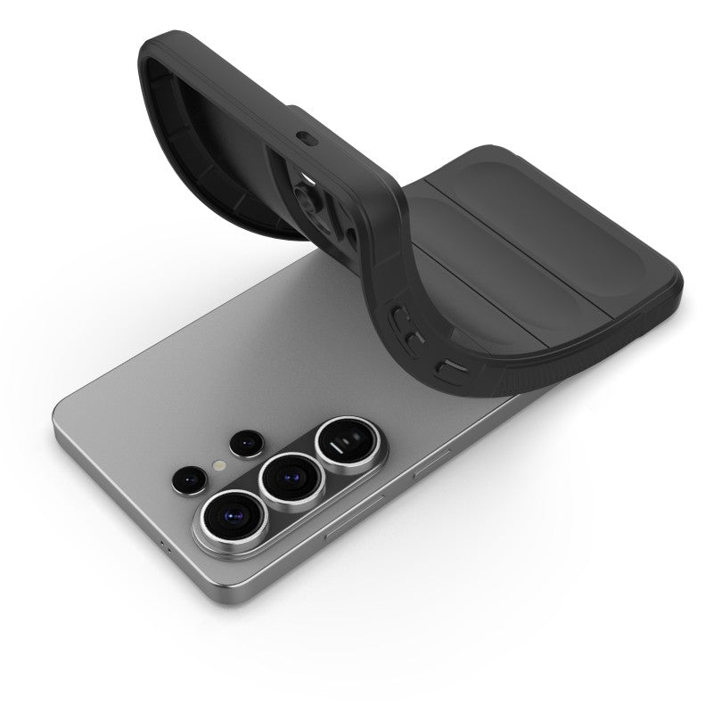 For-Samsung-Galaxy-S26-Ultra-TPU-Case-WANLONFENG-HD-Series-Anti-Slip-Phone-Cover-with-Tempered-Glass-Black