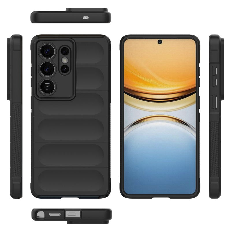 For-Samsung-Galaxy-S26-Ultra-TPU-Case-WANLONFENG-HD-Series-Anti-Slip-Phone-Cover-with-Tempered-Glass-Black