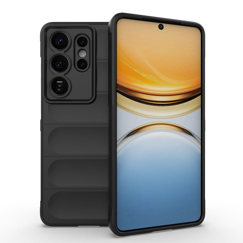 For-Samsung-Galaxy-S26-Ultra-TPU-Case-WANLONFENG-HD-Series-Anti-Slip-Phone-Cover-with-Tempered-Glass-Black