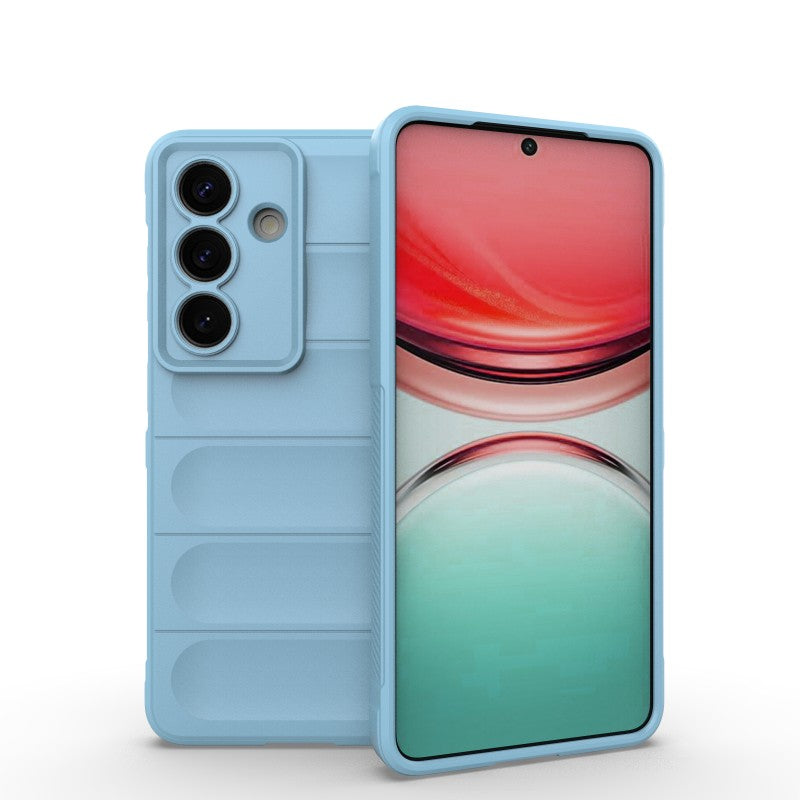 For-Samsung-Galaxy-S26-/-S26-Pro-TPU-Case-WANLONFENG-HD-Series-Anti-Slip-Phone-Cover-with-Tempered-Glass-Baby-Blue