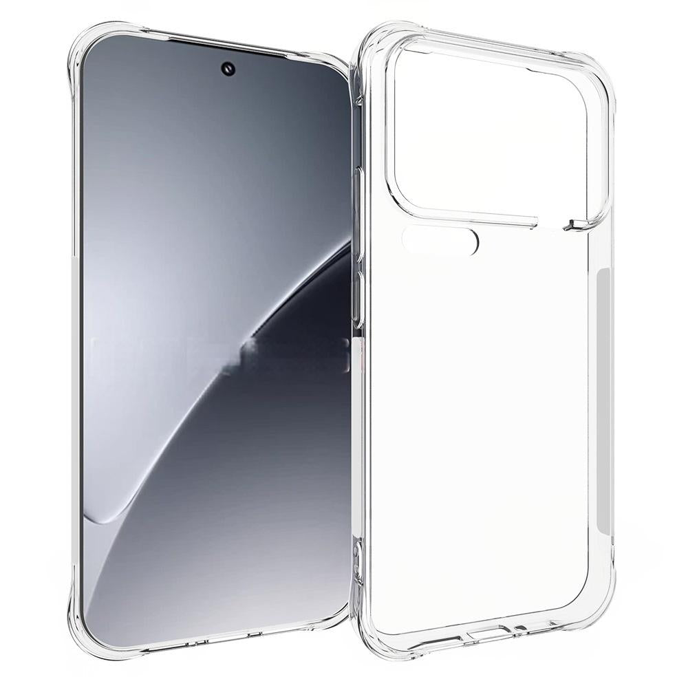 For Xiaomi 17 Pro Max Case WANLONFENG WL Series 2.0mm TPU Phone Cover with Tempered Glass Film - Transparent