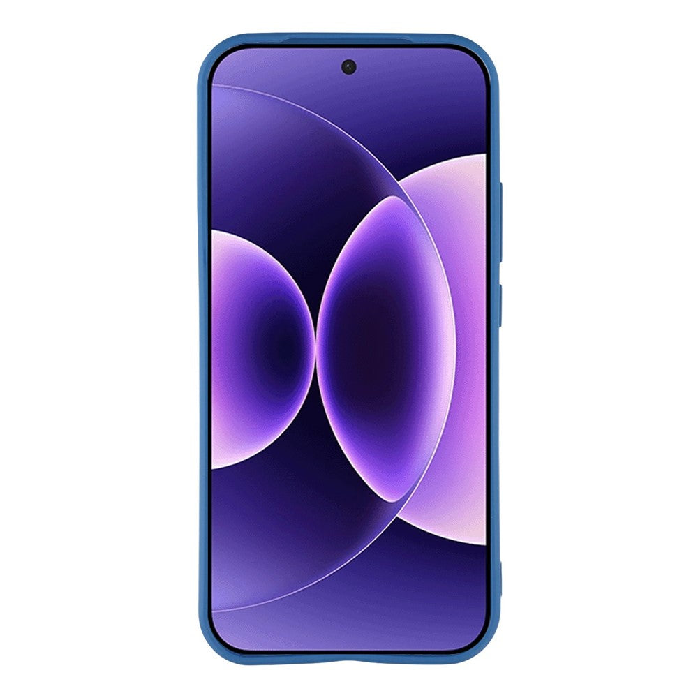 For Xiaomi 17 Pro Max Case Precise Cutouts Straight Edge TPU Shockproof Phone Cover - Sapphire
