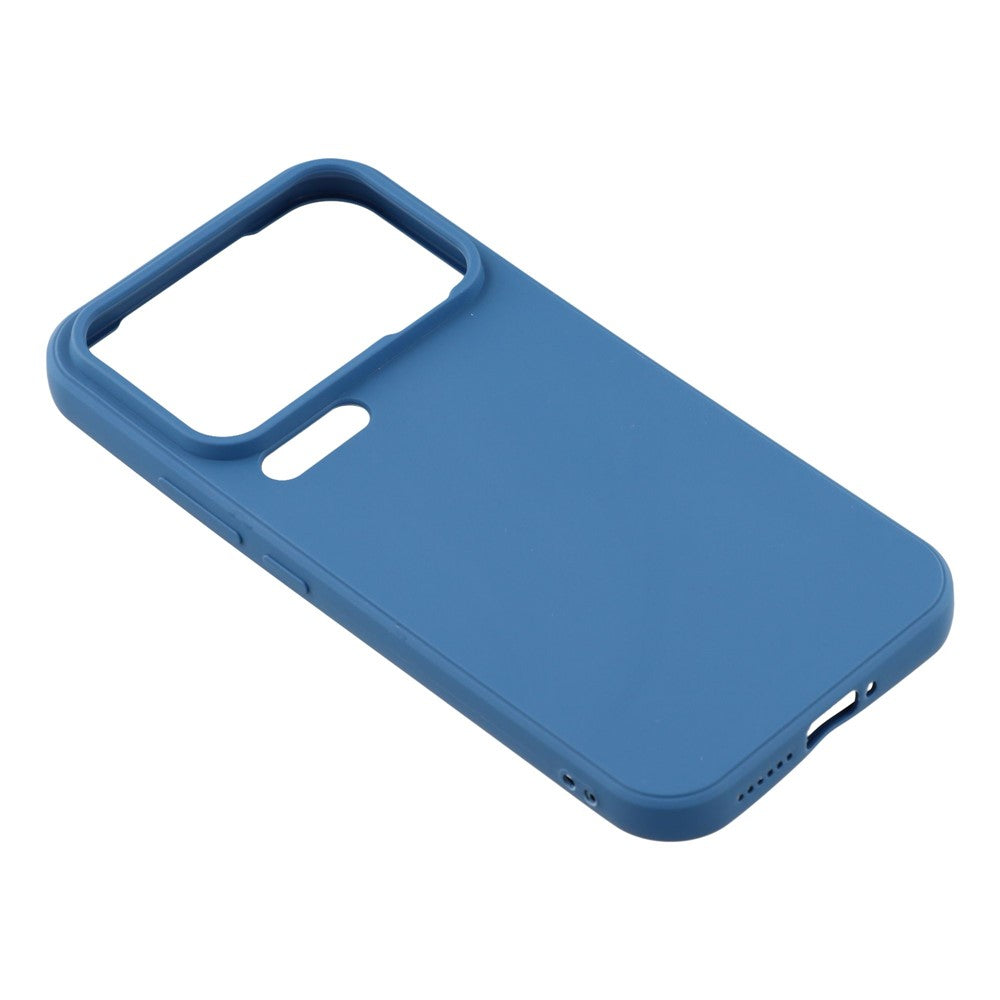 For Xiaomi 17 Pro Max Case Precise Cutouts Straight Edge TPU Shockproof Phone Cover - Sapphire