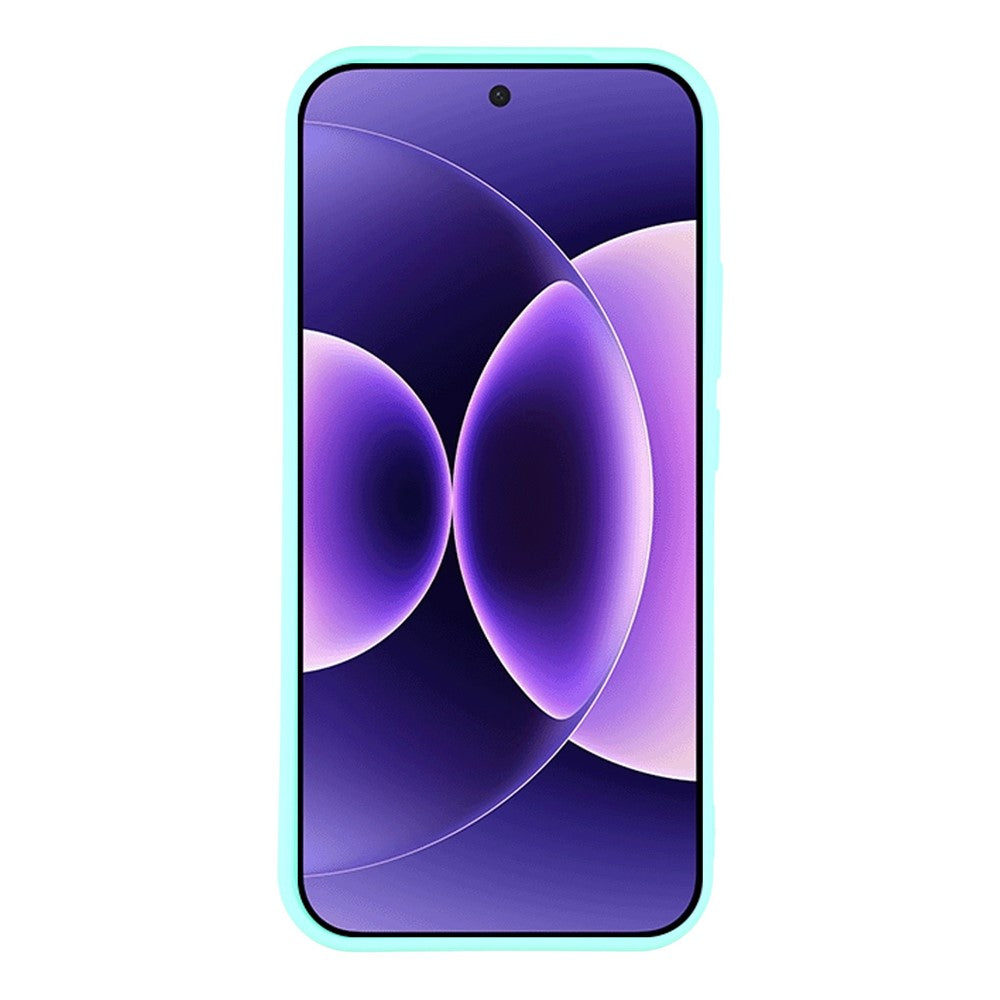For Xiaomi 17 Pro Max Case Precise Cutouts Straight Edge TPU Shockproof Phone Cover - Baby Blue