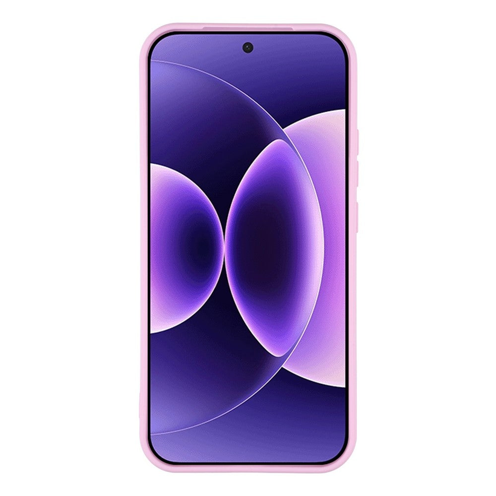 For Xiaomi 17 Pro Max Case Precise Cutouts Straight Edge TPU Shockproof Phone Cover - Purple