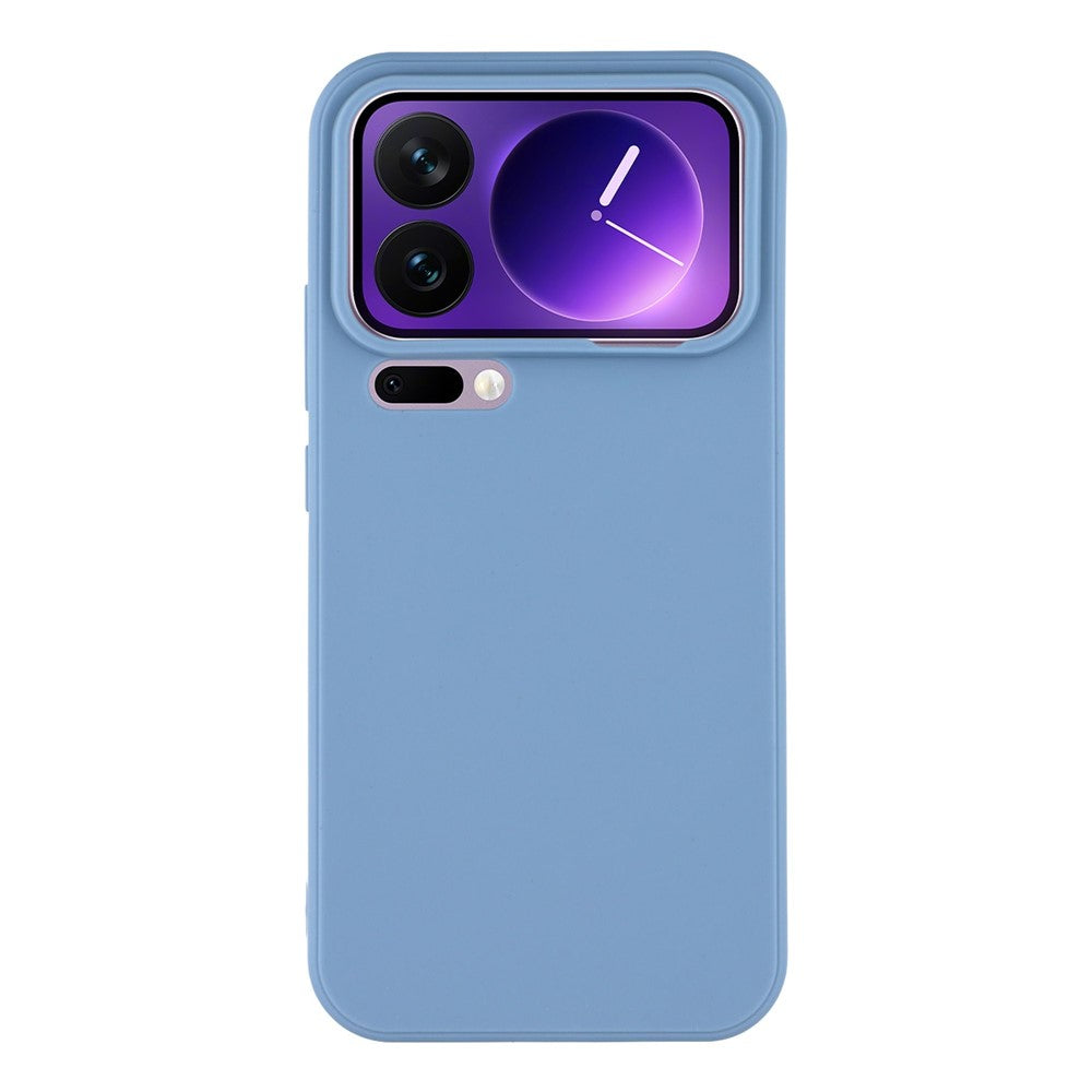 For Xiaomi 17 Pro Max Case Precise Cutouts Straight Edge TPU Shockproof Phone Cover - Lavender Grey