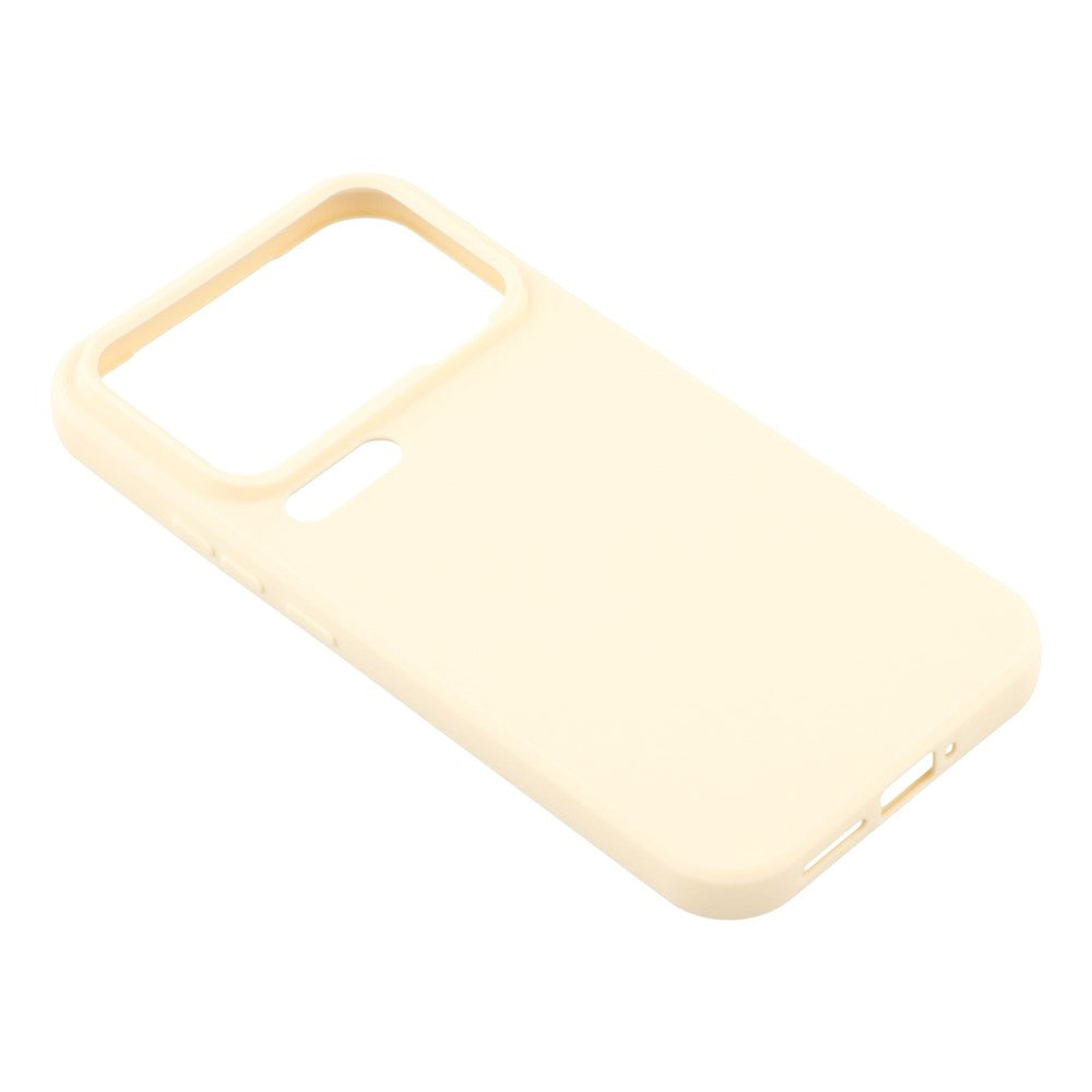 For Xiaomi 17 Pro Max Case Precise Cutouts Straight Edge TPU Shockproof Phone Cover - White
