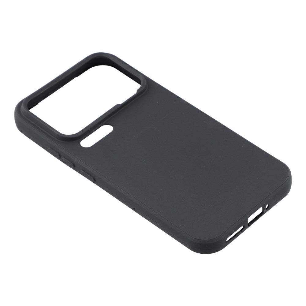For Xiaomi 17 Pro Max Case Precise Cutouts Straight Edge TPU Shockproof Phone Cover - Black