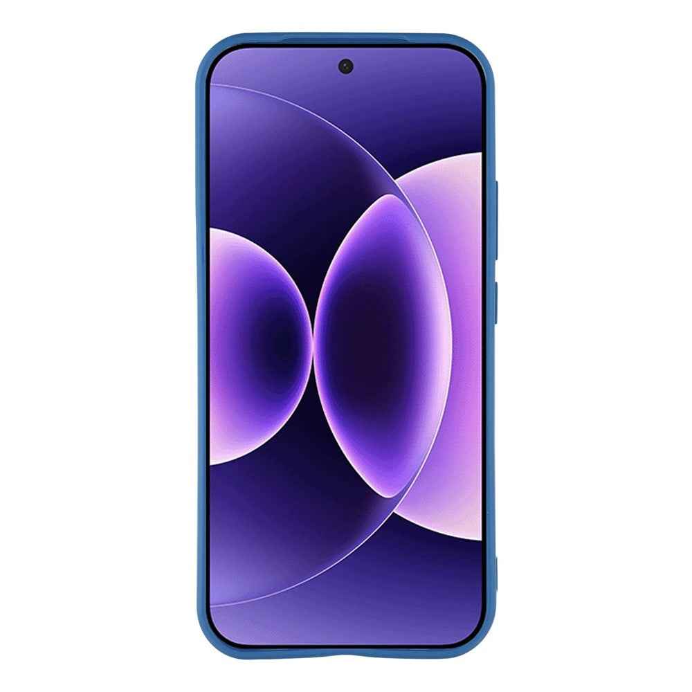 For Xiaomi 17 Pro Case Precise Cutouts Straight Edge TPU Shockproof Phone Cover - Sapphire
