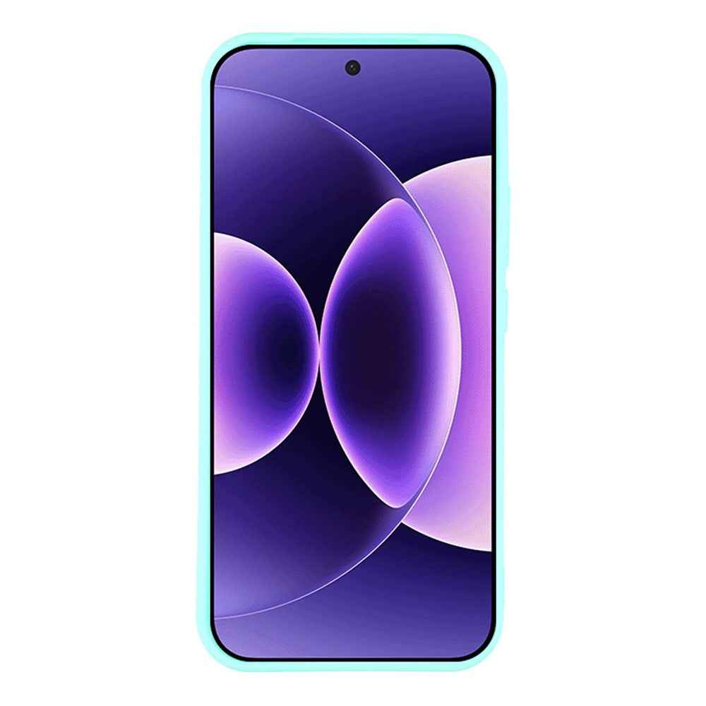 For Xiaomi 17 Pro Case Precise Cutouts Straight Edge TPU Shockproof Phone Cover - Baby Blue