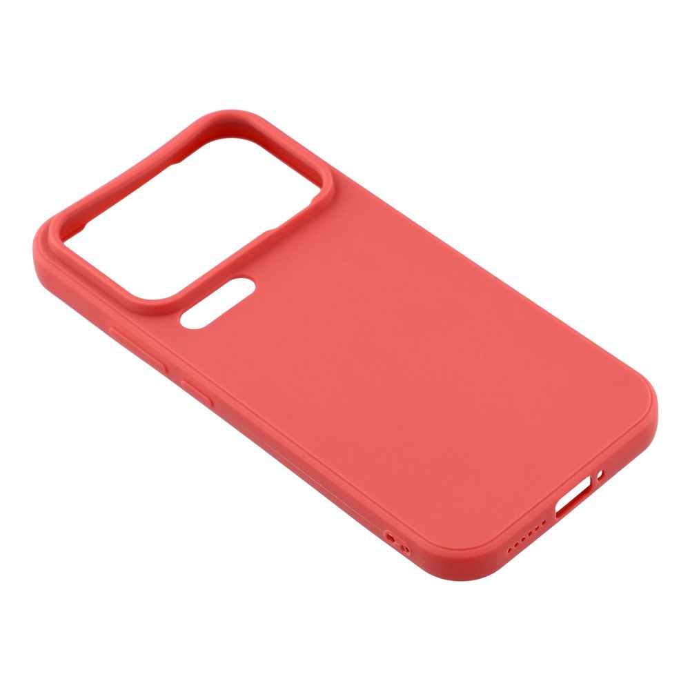 For Xiaomi 17 Pro Case Precise Cutouts Straight Edge TPU Shockproof Phone Cover - Hawthorn Red