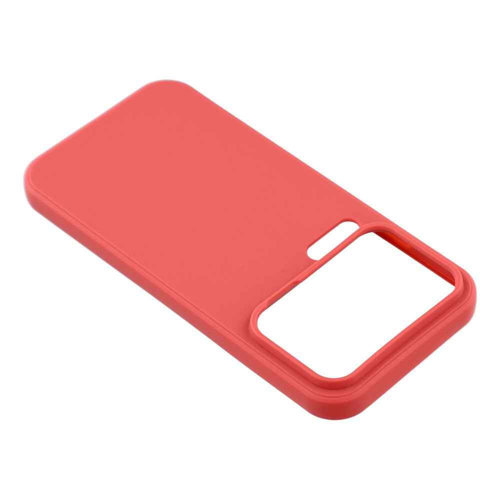 For Xiaomi 17 Pro Case Precise Cutouts Straight Edge TPU Shockproof Phone Cover - Hawthorn Red
