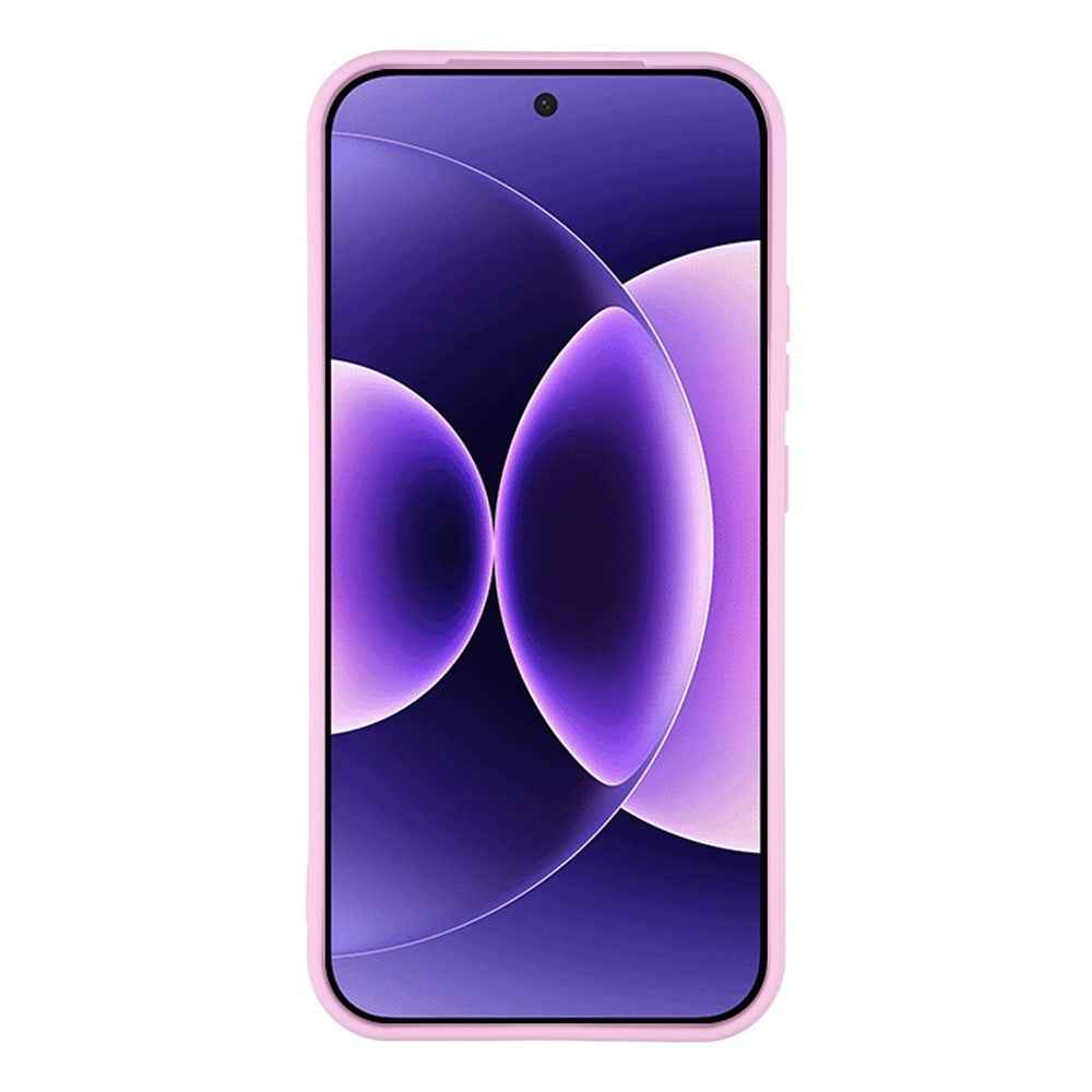 For Xiaomi 17 Pro Case Precise Cutouts Straight Edge TPU Shockproof Phone Cover - Purple