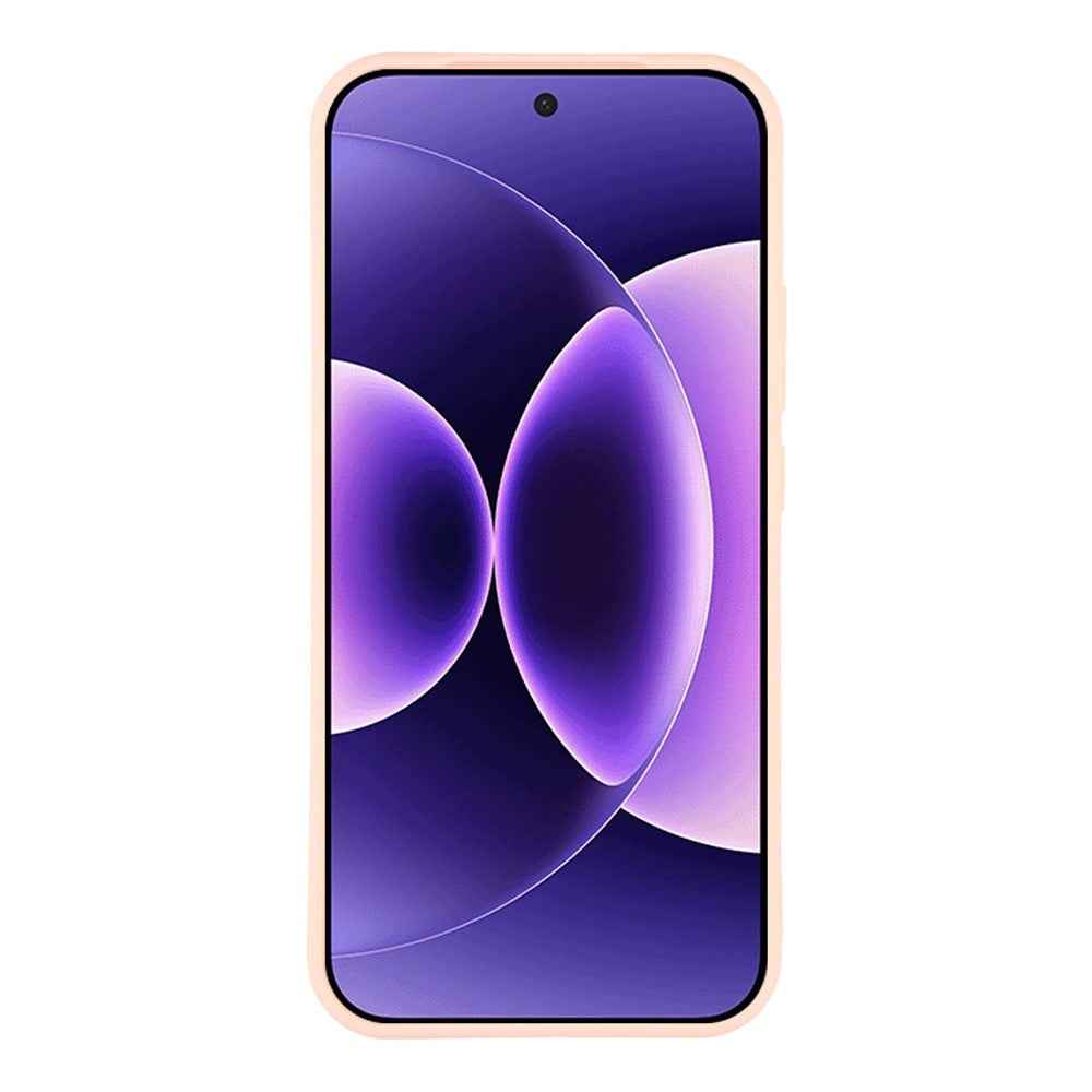For Xiaomi 17 Pro Case Precise Cutouts Straight Edge TPU Shockproof Phone Cover - Pink