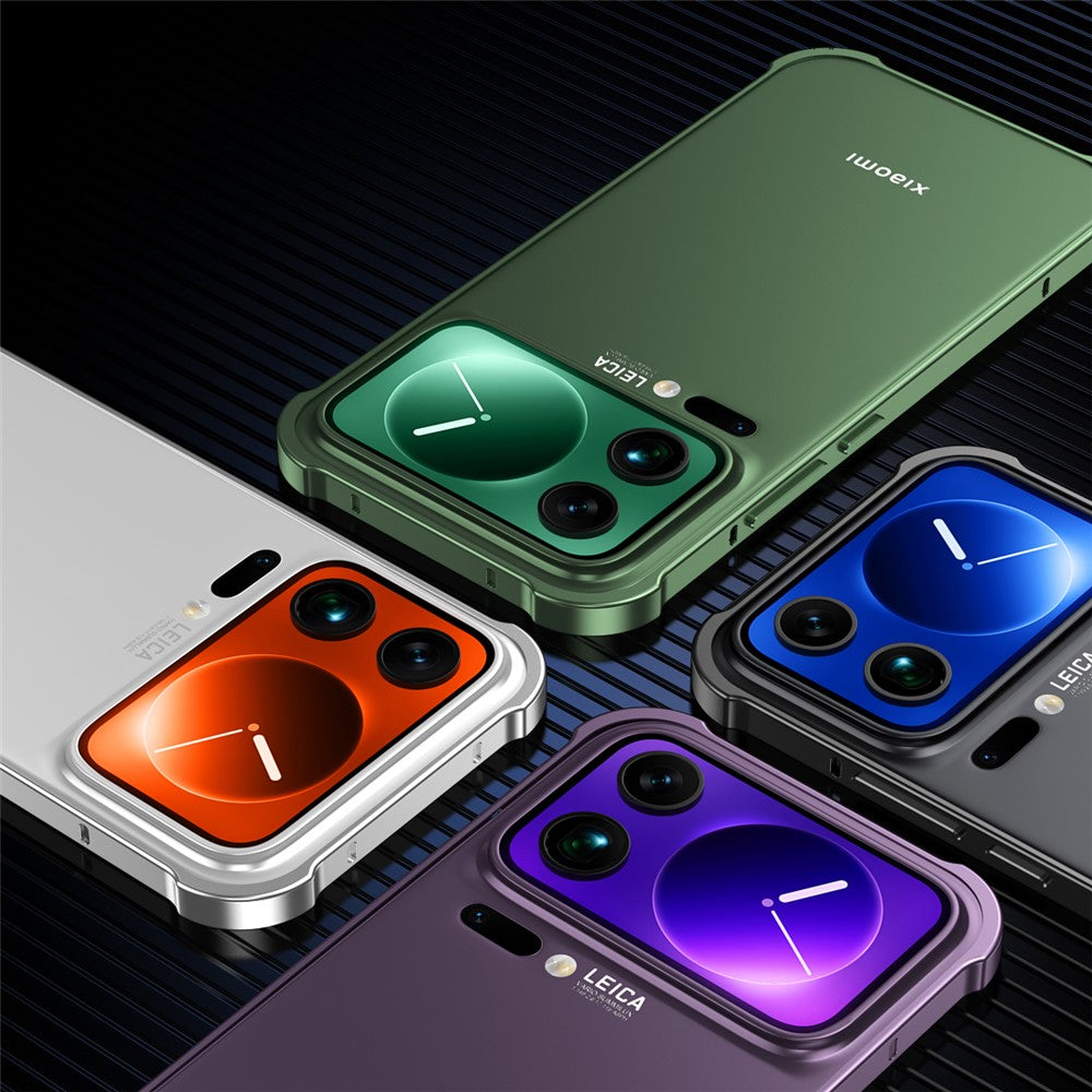 For Xiaomi 17 Pro Max Bumper Case Heat Dissipation Metal Frame Phone Cover - Silver