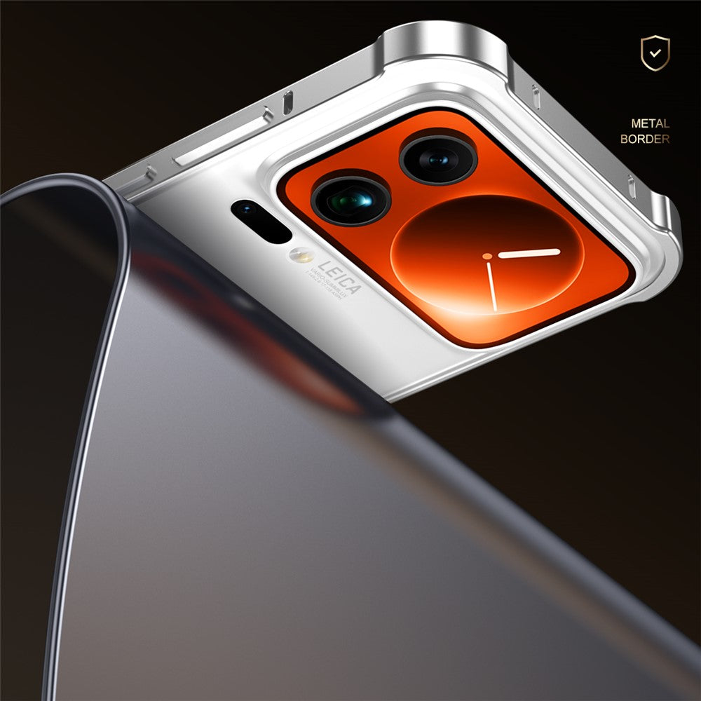 For Xiaomi 17 Pro Max Bumper Case Heat Dissipation Metal Frame Phone Cover - Green