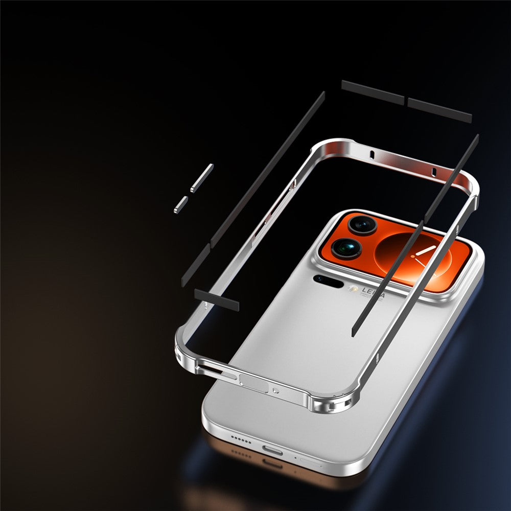For Xiaomi 17 Pro Max Bumper Case Heat Dissipation Metal Frame Phone Cover - Green