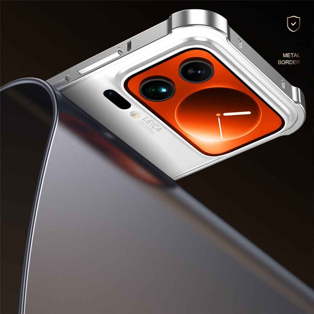 For Xiaomi 17 Pro Bumper Case Heat Dissipation Metal Frame Phone Cover - Green