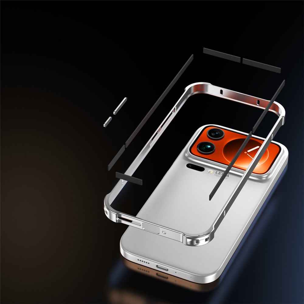 For Xiaomi 17 Pro Bumper Case Heat Dissipation Metal Frame Phone Cover - Green