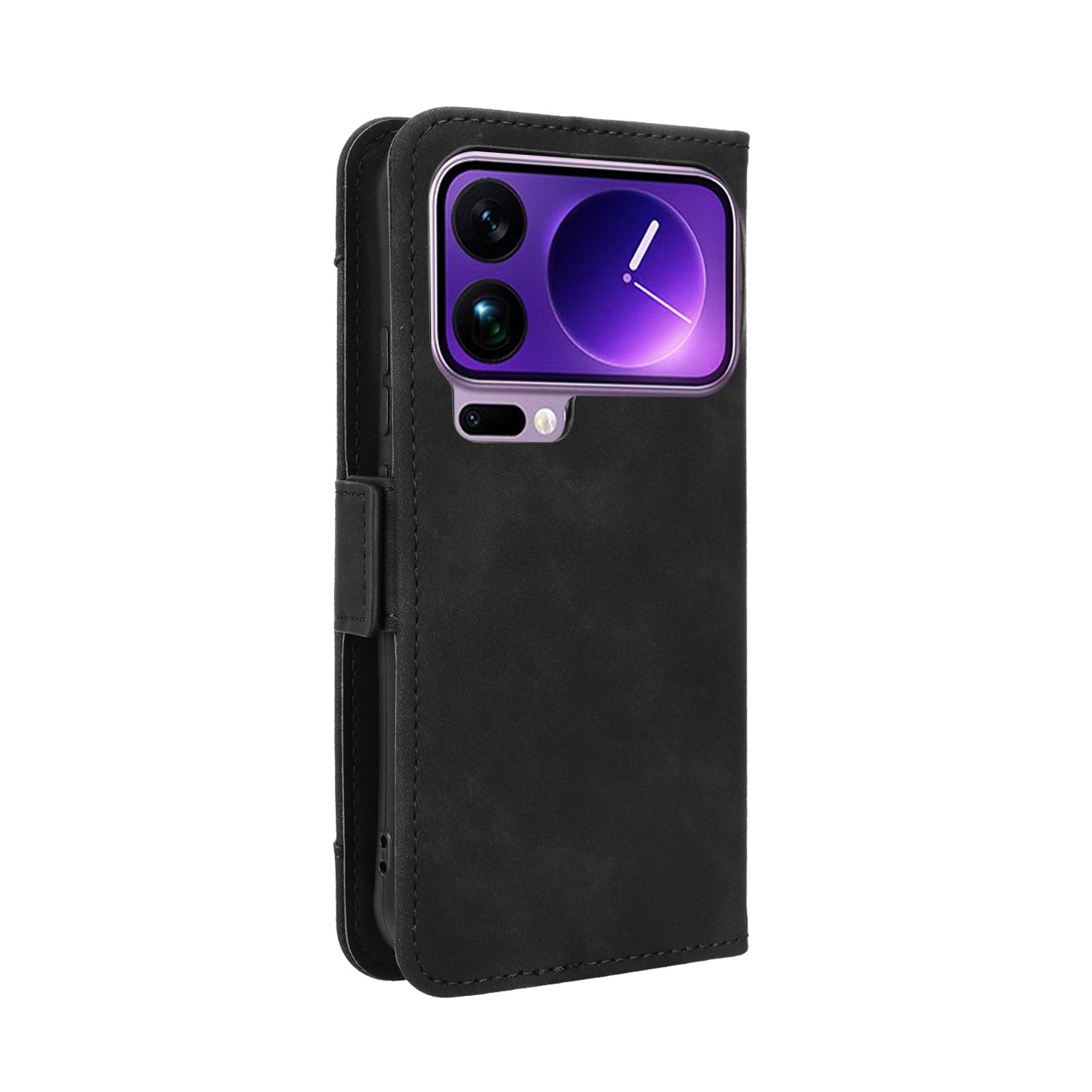 For Xiaomi 17 Pro Max Leather Case Phone Wallet Cover with Multiple Card Slots - Black