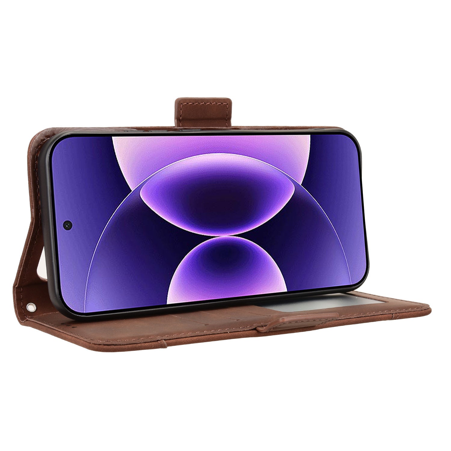 For Xiaomi 17 Pro Max Leather Case Phone Wallet Cover with Multiple Card Slots - Brown