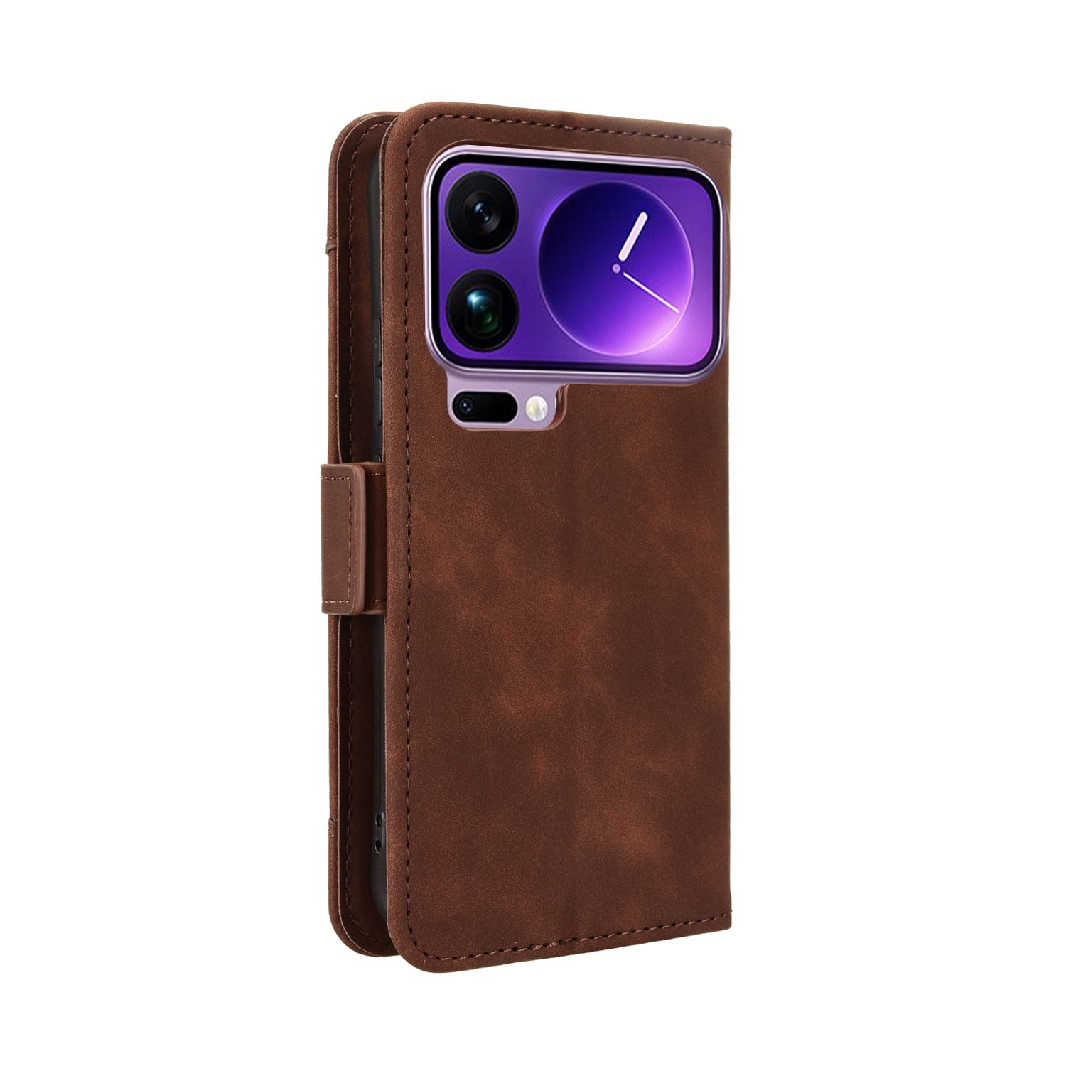 For Xiaomi 17 Pro Max Leather Case Phone Wallet Cover with Multiple Card Slots - Brown