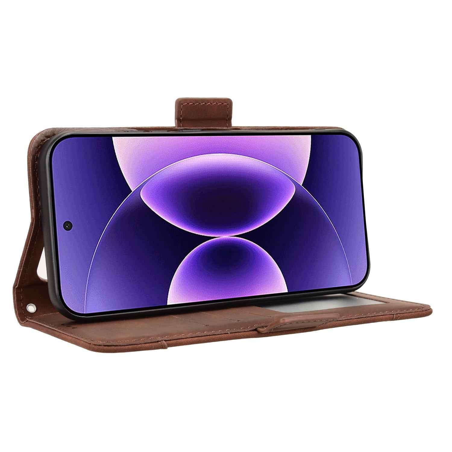 For Xiaomi 17 Pro Leather Case Phone Wallet Cover with Multiple Card Slots - Brown