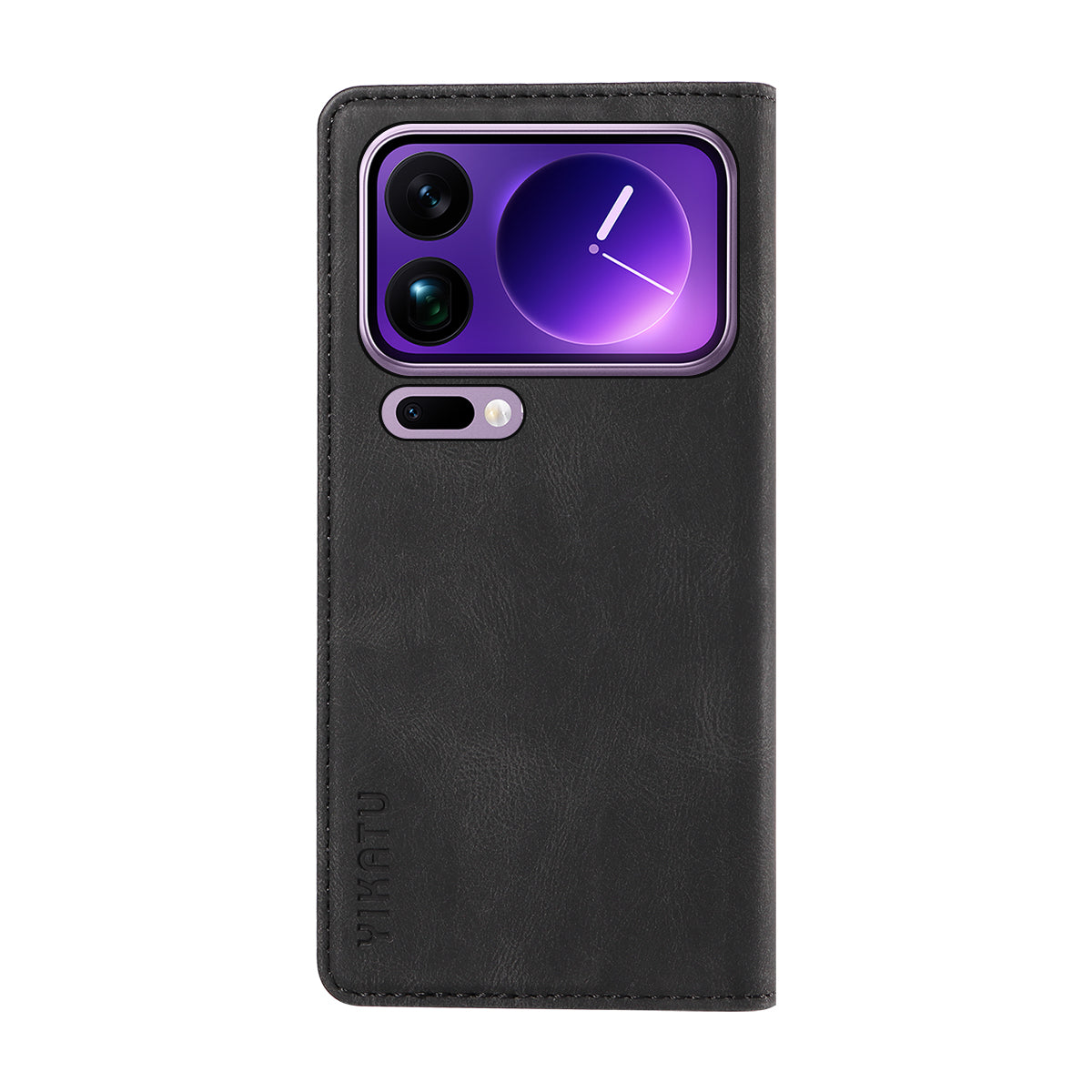 For Xiaomi 17 Pro Max Leather Cover YIKATU YK-004 Skin-Touch Wallet Phone Cases - Black