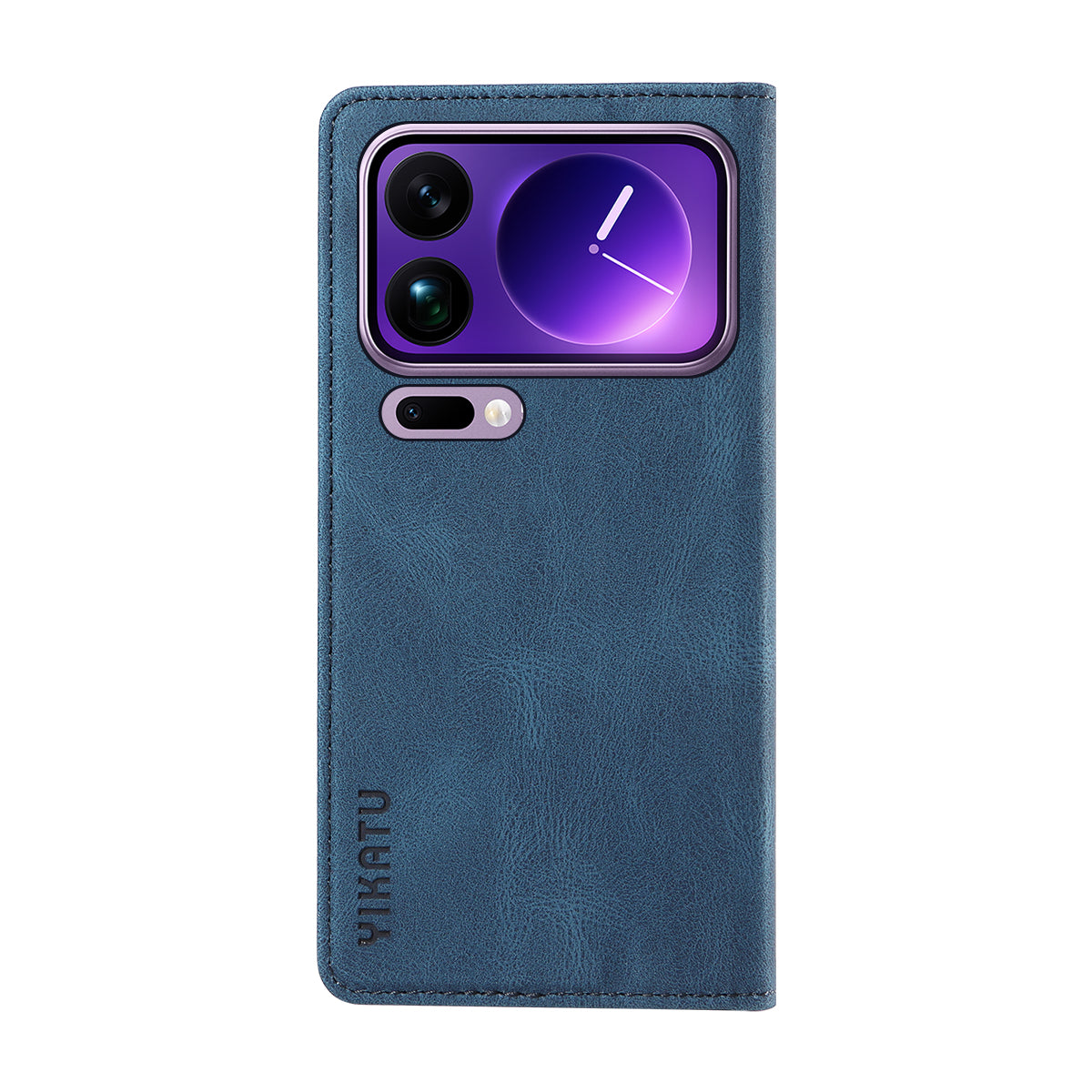 For Xiaomi 17 Pro Max Leather Cover YIKATU YK-004 Skin-Touch Wallet Phone Cases - Blue