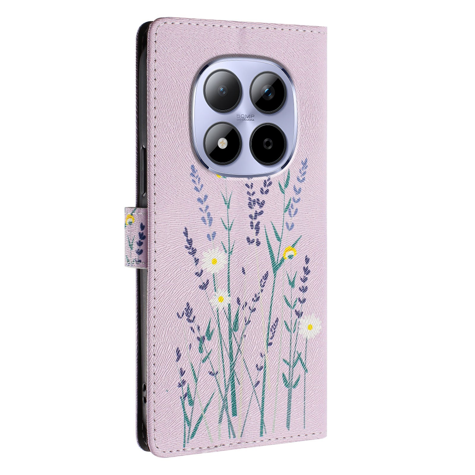 For Xiaomi Redmi Note 15 Pro 5G (Global) Case Pattern Print PU Leather Wallet Phone Cover with Wrist Strap - Lavender