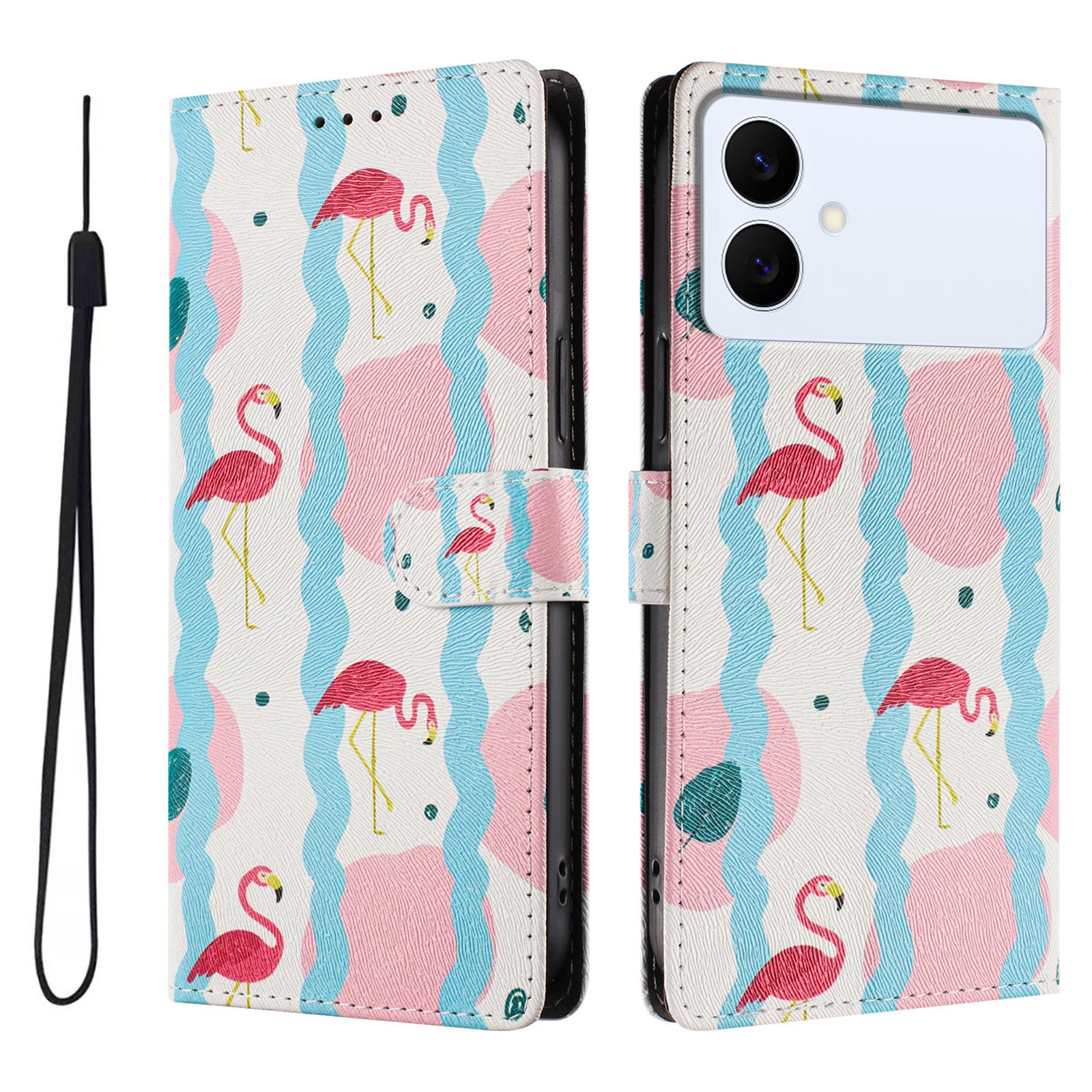 For-Samsung-Galaxy-S26-Edge-Case-Pattern-Print-PU-Leather-Wallet-Phone-Cover-with-Wrist-Strap-Birds