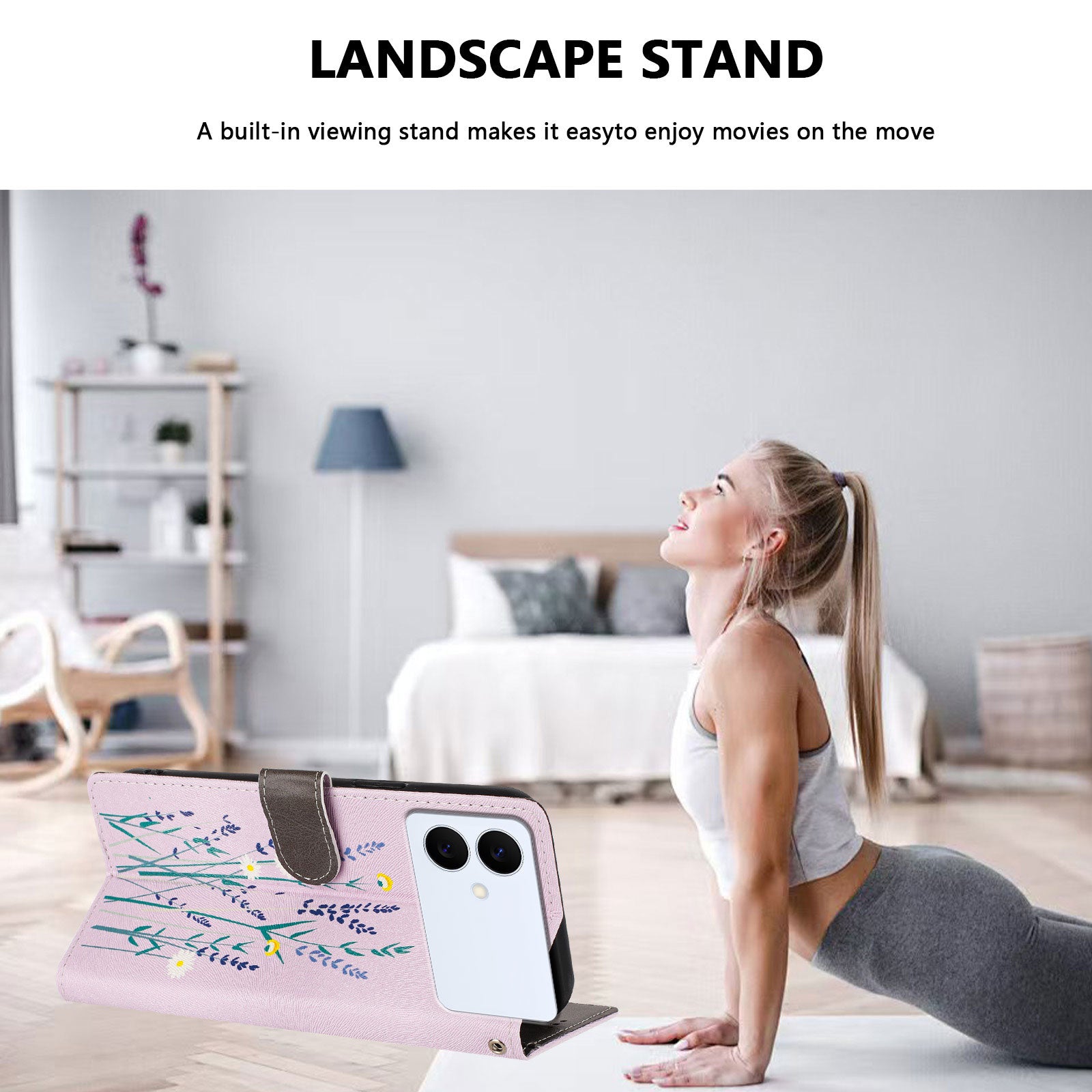 For-Samsung-Galaxy-S26-Edge-Case-Pattern-Print-PU-Leather-Wallet-Phone-Cover-with-Wrist-Strap-Lavender