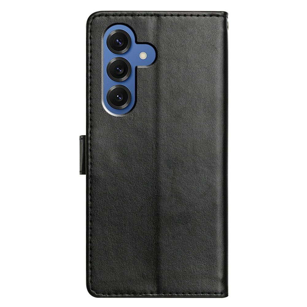 For-Samsung-Galaxy-S26-/-S26-Pro-Leather-Case-Wallet-Stand-Phone-Cover-with-Handy-Strap-Black