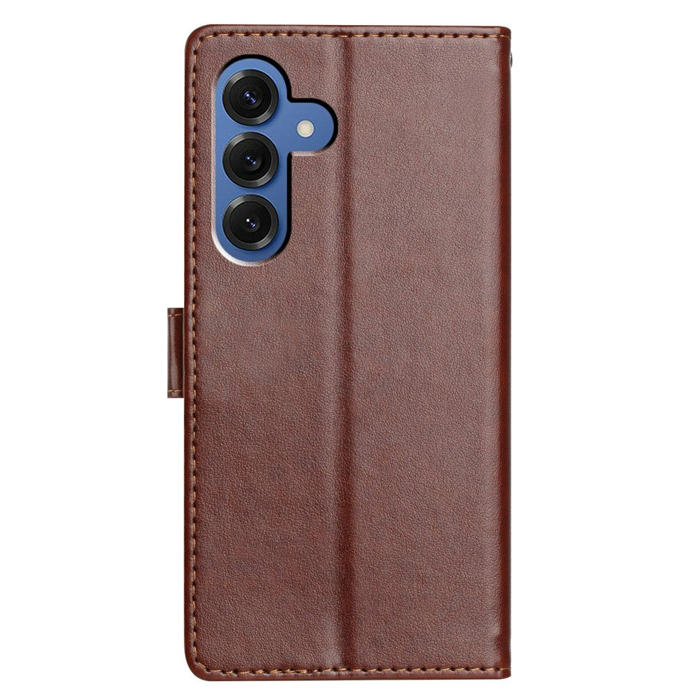 For-Samsung-Galaxy-S26-/-S26-Pro-Leather-Case-Wallet-Stand-Phone-Cover-with-Handy-Strap-Brown