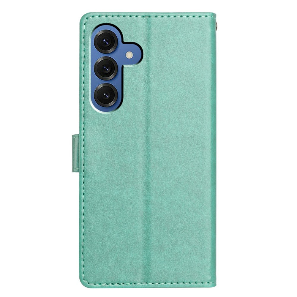 For-Samsung-Galaxy-S26-/-S26-Pro-Leather-Case-Wallet-Stand-Phone-Cover-with-Handy-Strap-Green