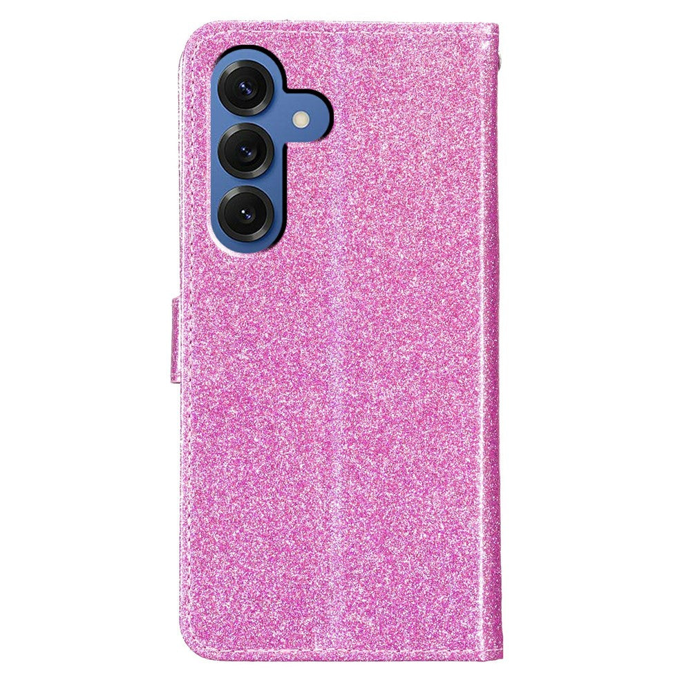 For-Samsung-Galaxy-S26-/-S26-Pro-Wallet-Case-Glitter-Anti-Scratch-Leather-Stand-Phone-Cover-with-Strap-Light-Purple