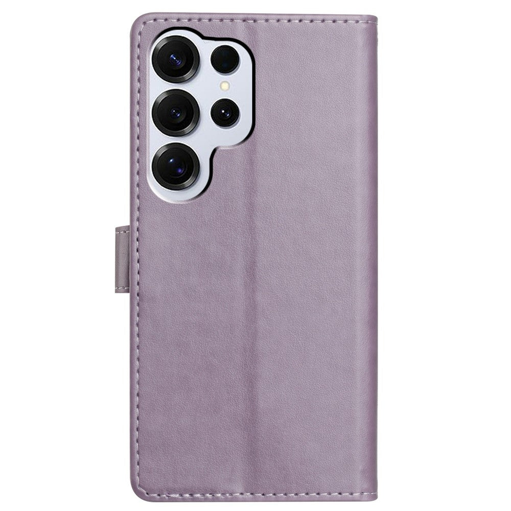 For-Samsung-Galaxy-S26-Ultra-Leather-Case-Wallet-Stand-Phone-Cover-with-Handy-Strap-Purple