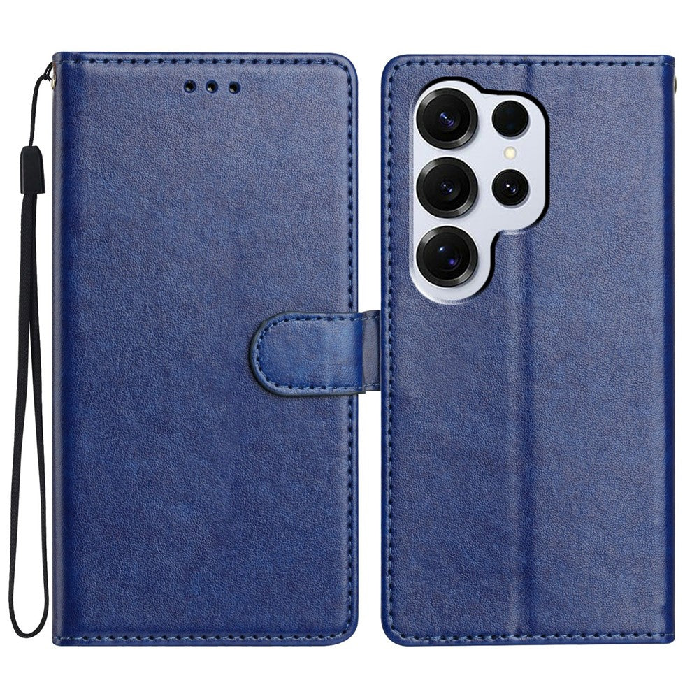 For-Samsung-Galaxy-S26-Ultra-Leather-Case-Wallet-Stand-Phone-Cover-with-Handy-Strap-Blue