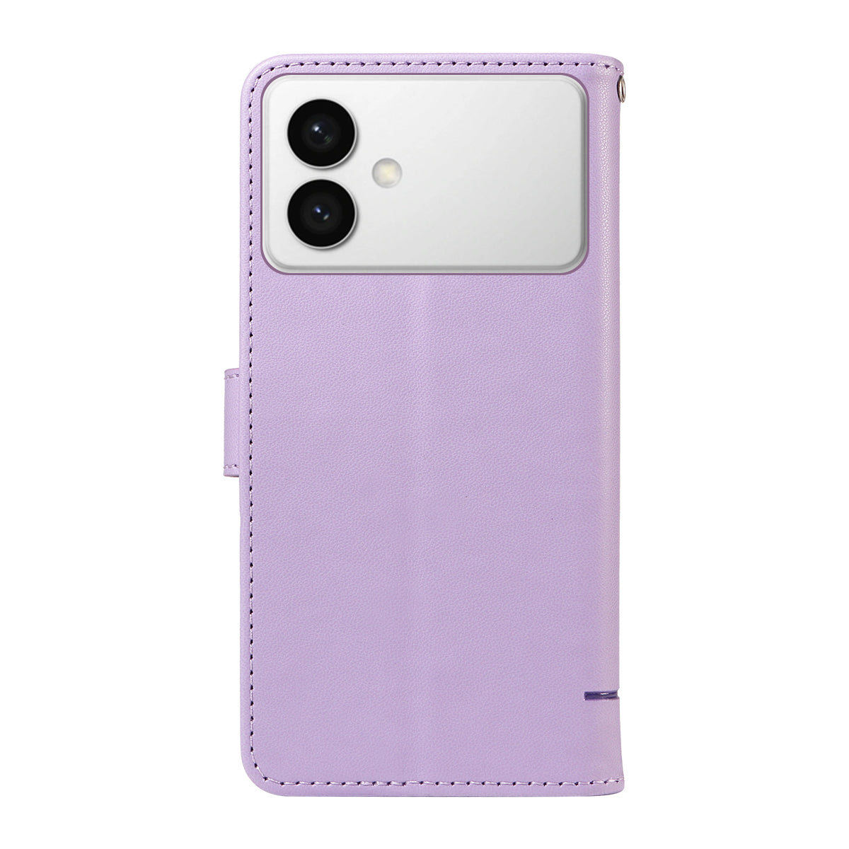 For-Samsung-Galaxy-S26-Edge-Case-Cat-Pattern-Imprint-Leather-Phone-Cover-with-Wrist-Strap-Purple