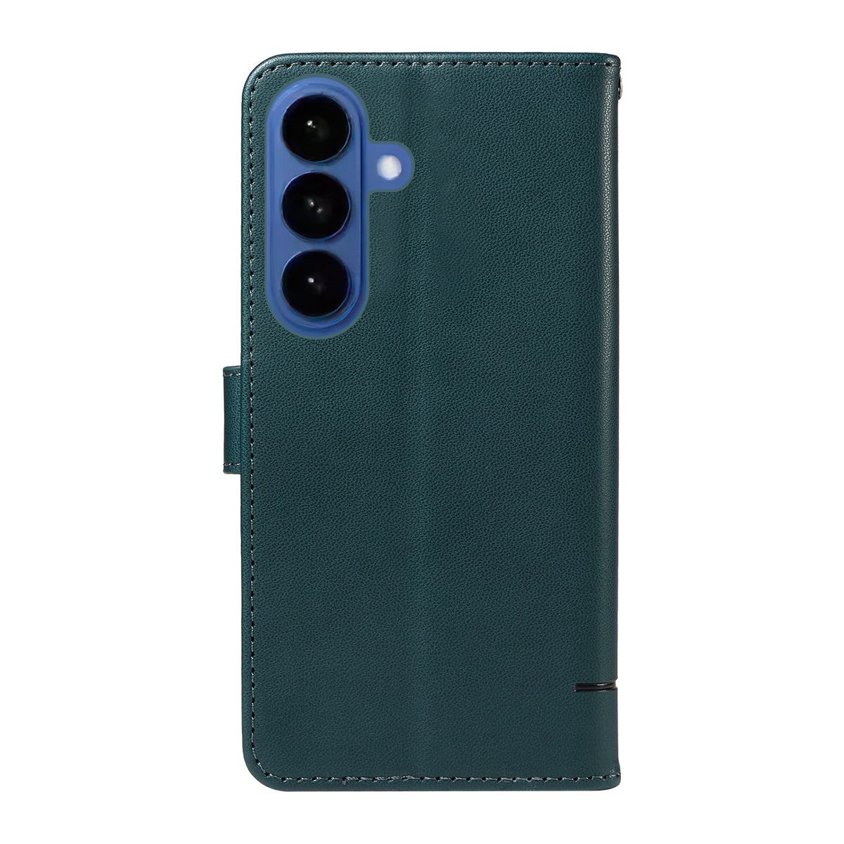 For-Samsung-Galaxy-S26-/-S26-Pro-Case-Cat-Pattern-Imprint-Leather-Phone-Cover-with-Wrist-Strap-Blue