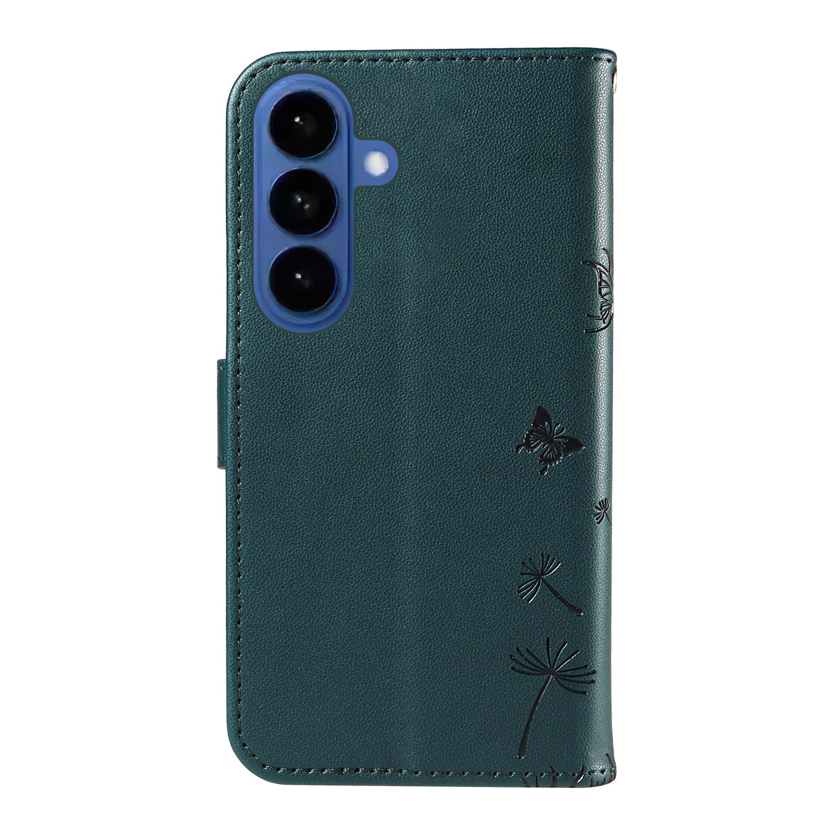 For-Samsung-Galaxy-S26-/-S26-Pro-Leather-Wallet-Case-with-Strap-Dandelion-Imprint-Phone-Stand-Cover-Blue