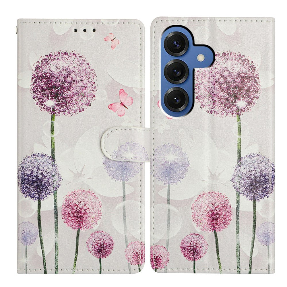 For-Samsung-Galaxy-S26-/-S26-Pro-Case-Pattern-Printing-Wallet-Stand-Flip-Leather-Phone-Cover-with-Strap-Dandelion