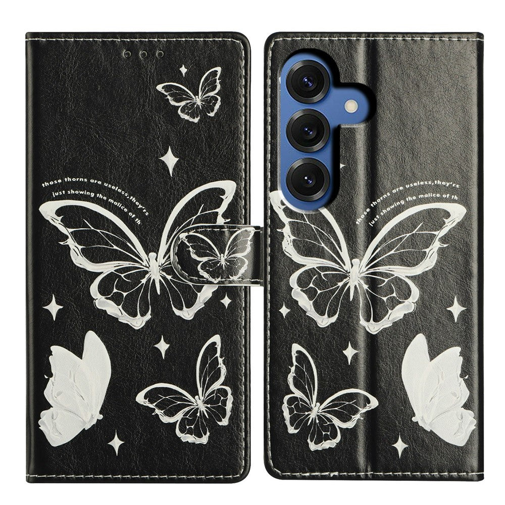 For-Samsung-Galaxy-S26-/-S26-Pro-Case-Pattern-Printing-Wallet-Stand-Flip-Leather-Phone-Cover-with-Strap-Butterfly