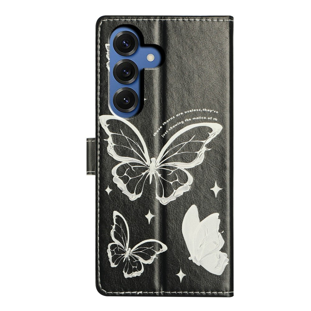 For-Samsung-Galaxy-S26-/-S26-Pro-Case-Pattern-Printing-Wallet-Stand-Flip-Leather-Phone-Cover-with-Strap-Butterfly