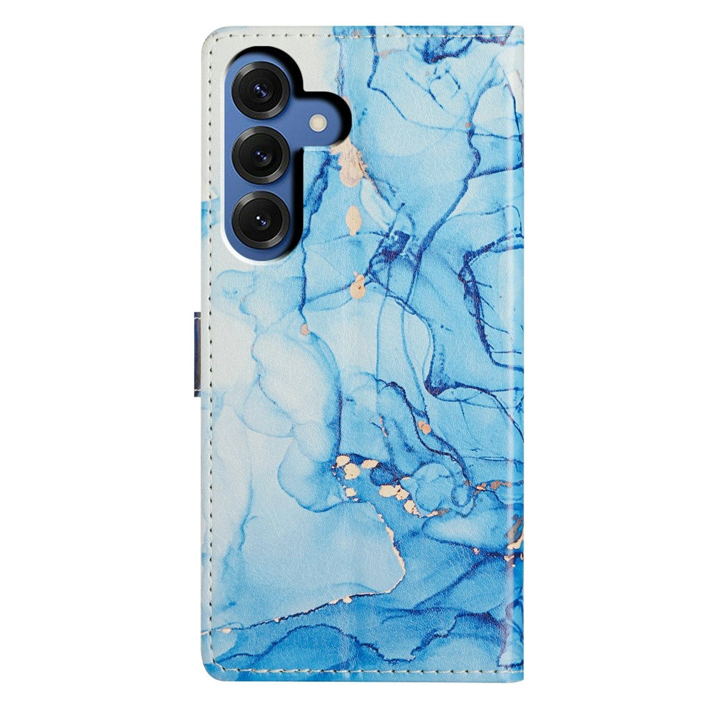 For-Samsung-Galaxy-S26-/-S26-Pro-Case-Pattern-Printing-Wallet-Stand-Flip-Leather-Phone-Cover-with-Strap-Blue-Marble
