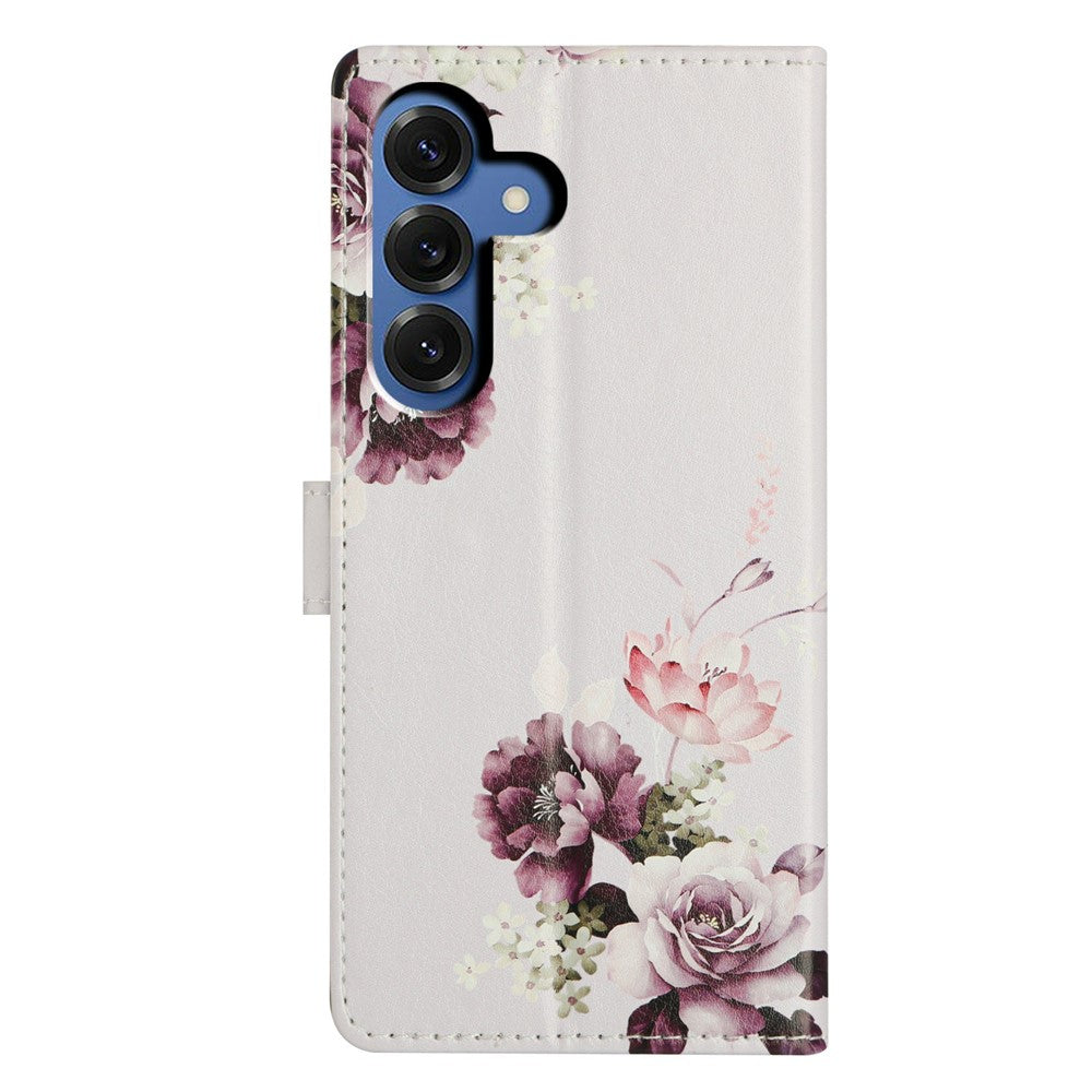 For-Samsung-Galaxy-S26-/-S26-Pro-Case-Pattern-Printing-Wallet-Stand-Flip-Leather-Phone-Cover-with-Strap-Cross-Rose