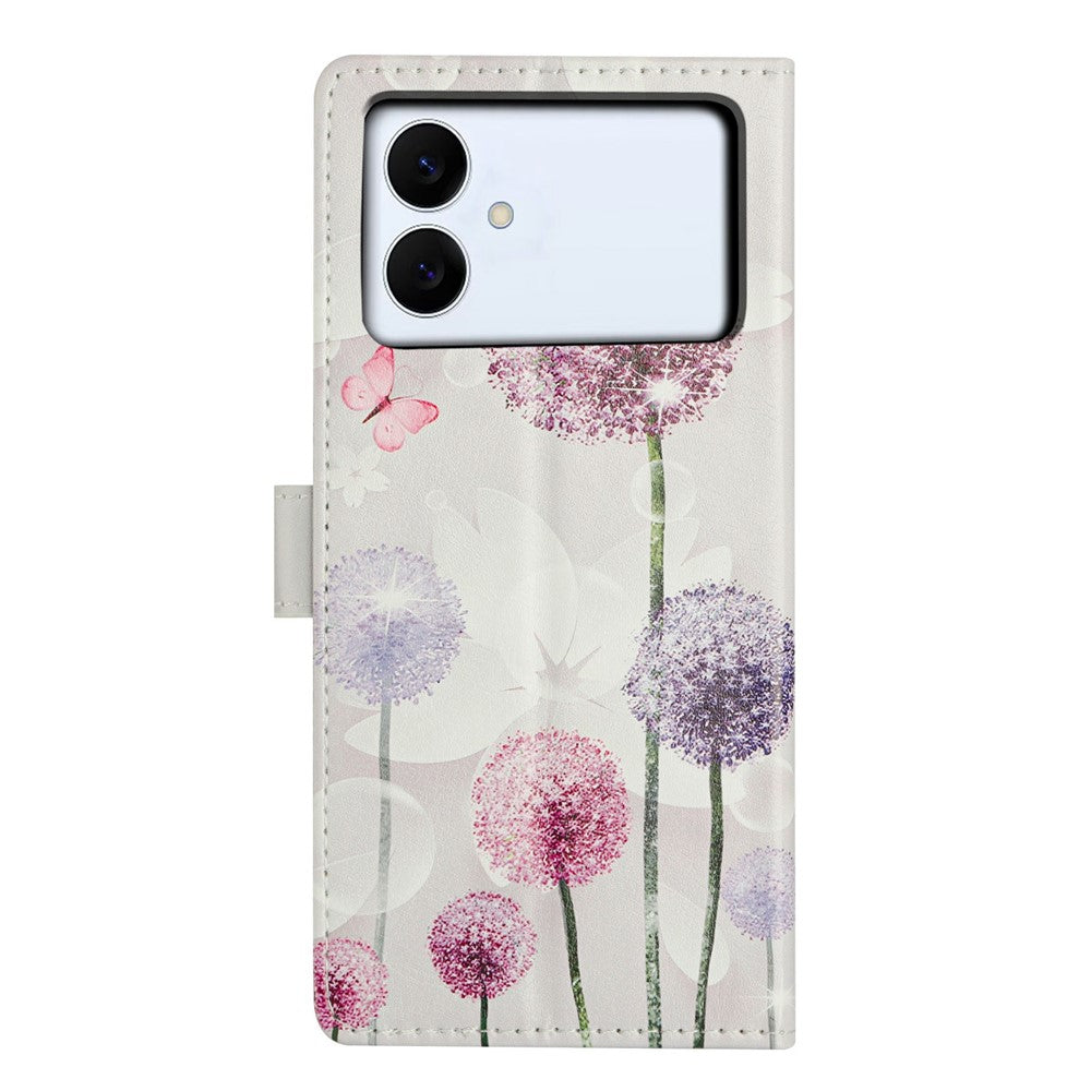 For-Samsung-Galaxy-S26-Edge-Case-Pattern-Printing-Wallet-Stand-Flip-Leather-Phone-Cover-with-Strap-Dandelion