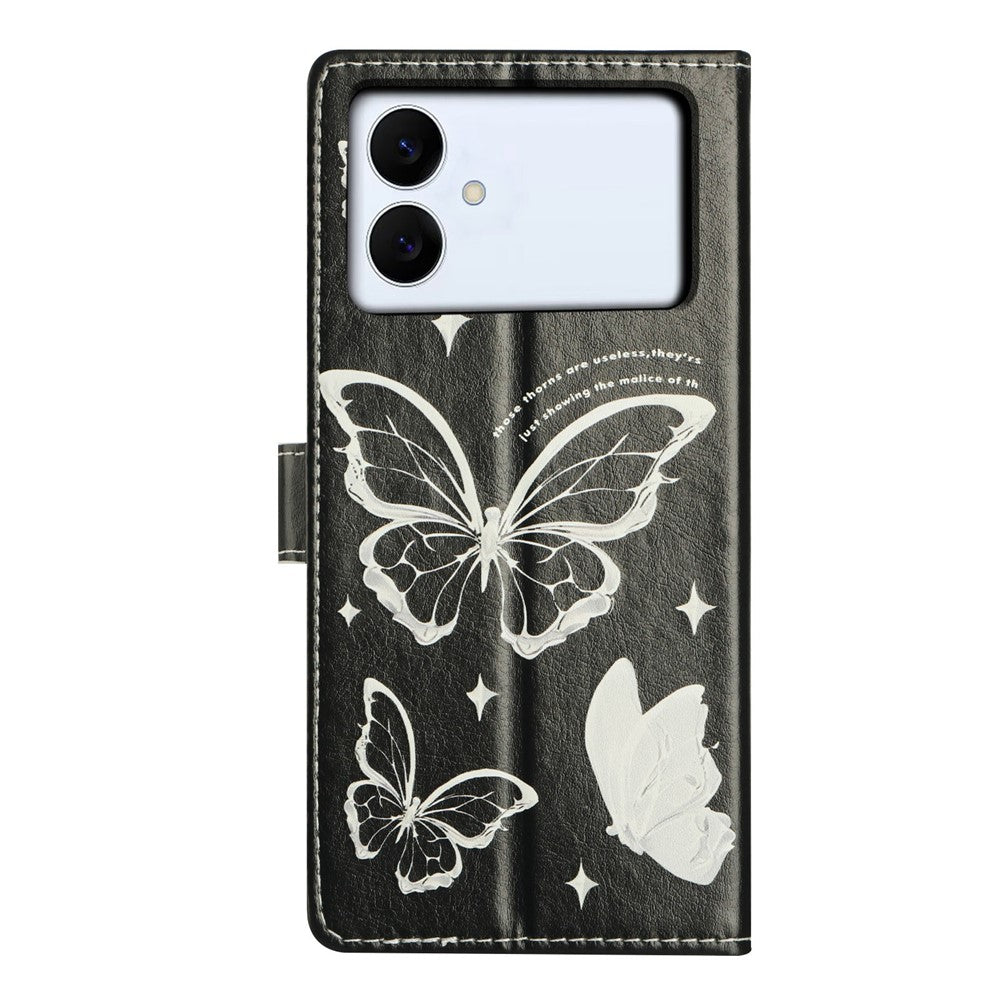 For-Samsung-Galaxy-S26-Edge-Case-Pattern-Printing-Wallet-Stand-Flip-Leather-Phone-Cover-with-Strap-Butterfly